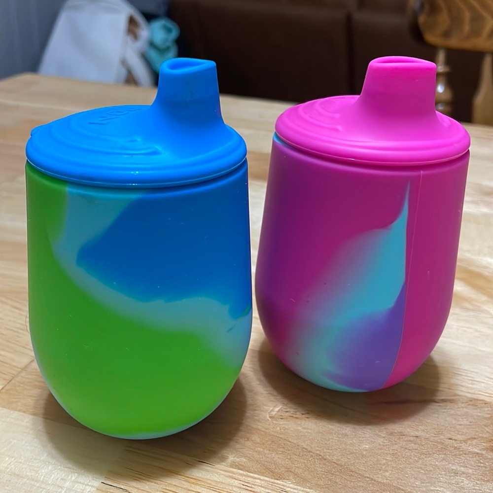 Nuby silicone cups.